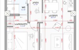2-zimmer wohnung 58 m² in Vake-Saburtalo, Georgien. $110 000