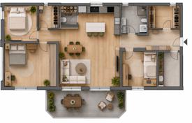 4-zimmer wohnung 116 m² in Zagrebskaia zhupaniia, Kroatien. 303 000 €