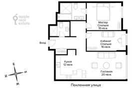 3-zimmer wohnung 84 m² in district Dorogomilovo, Russland. 88 000 ₽  pro Woche