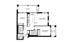 2-zimmer wohnung in York, Kanada. C$1 118 000