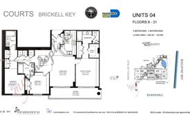 3-zimmer appartements in eigentumswohnungen 139 m² in Miami, Vereinigte Staaten. $1 200 000