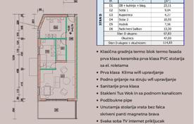 Wohnung von 67.83 Quadratmetern, erste Etage, Insel Krk, Omišalj, mit Garten!. 250 000 €