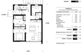 Zu verkaufen, Rudeš, 3-Zimmer-Wohnung, Neubau, Terrasse, Garten, Parkplatz. 298 000 €